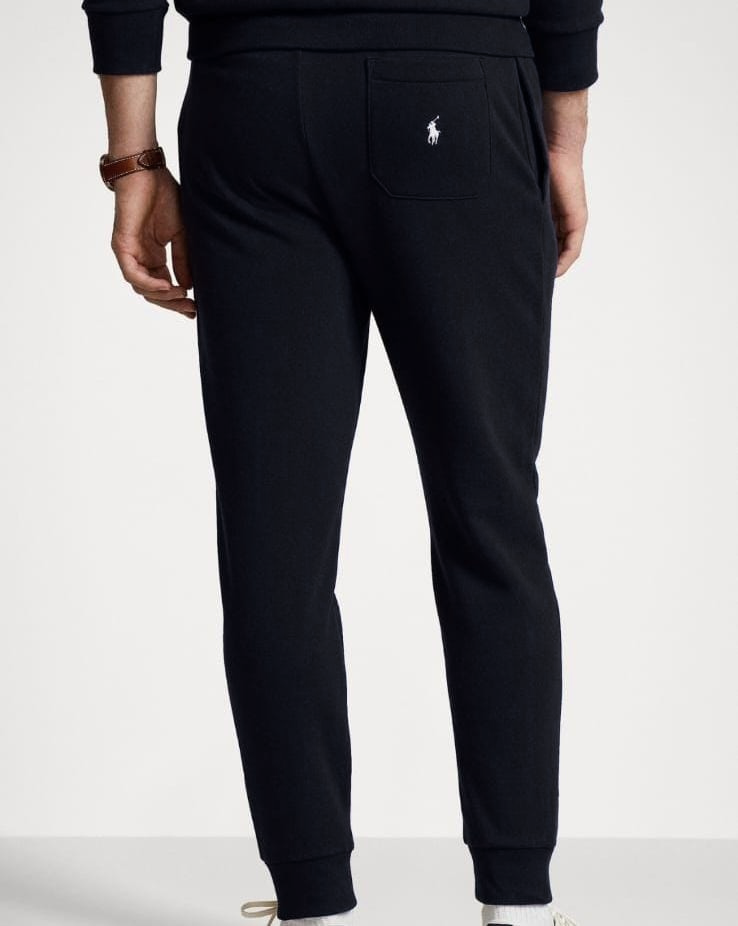 RL Imported Terry Polo Embroidery Jogger Pants – Black