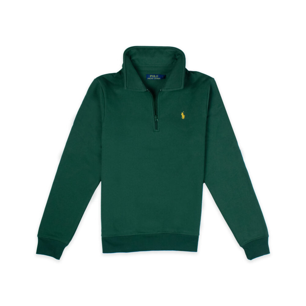 RL Premium Half Zipped Fleece Sweatshirt – Green