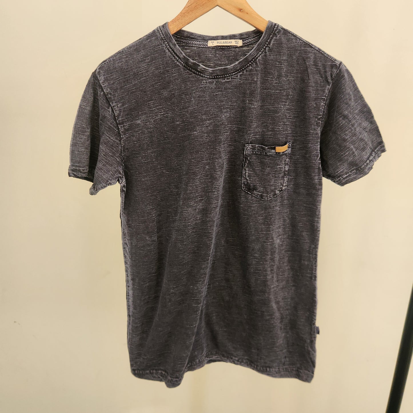 Pull & Bear Acid Wash-Navy Blue