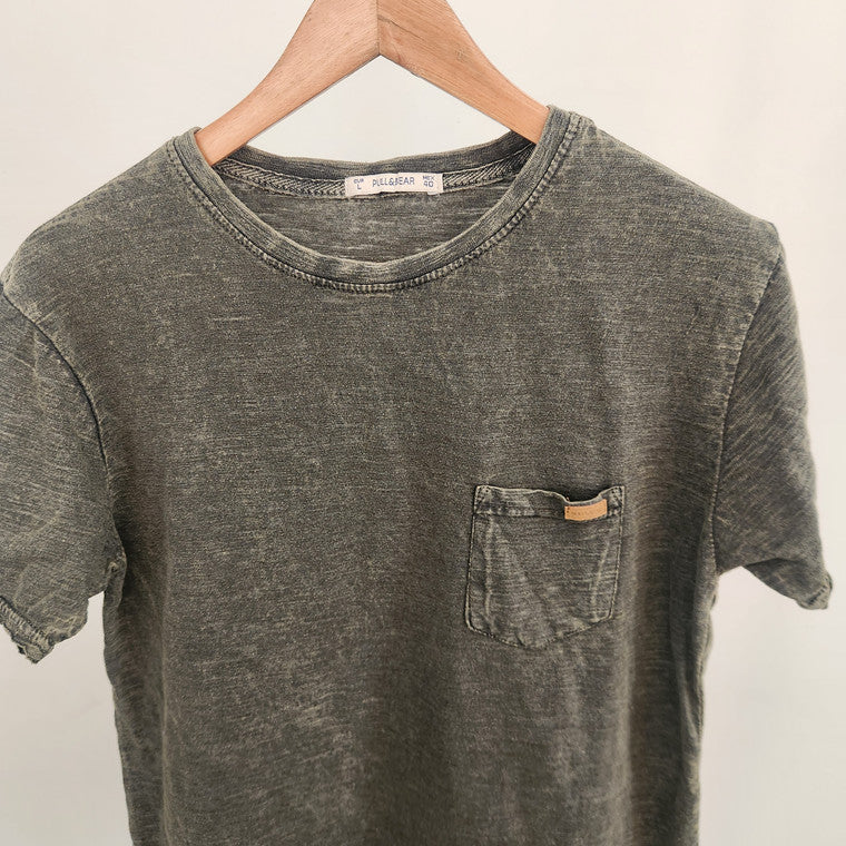 Pull & Bear Acid Wash- Olive Green