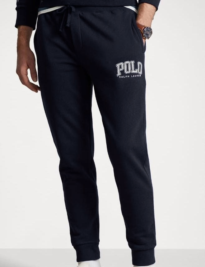 RL Imported Terry Polo Embroidery Jogger Pants – Black