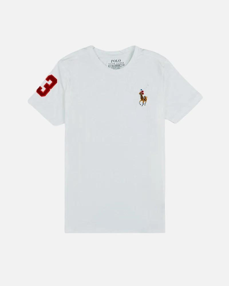 RL Imported Premium Big Pony Lycra T Shirt - White