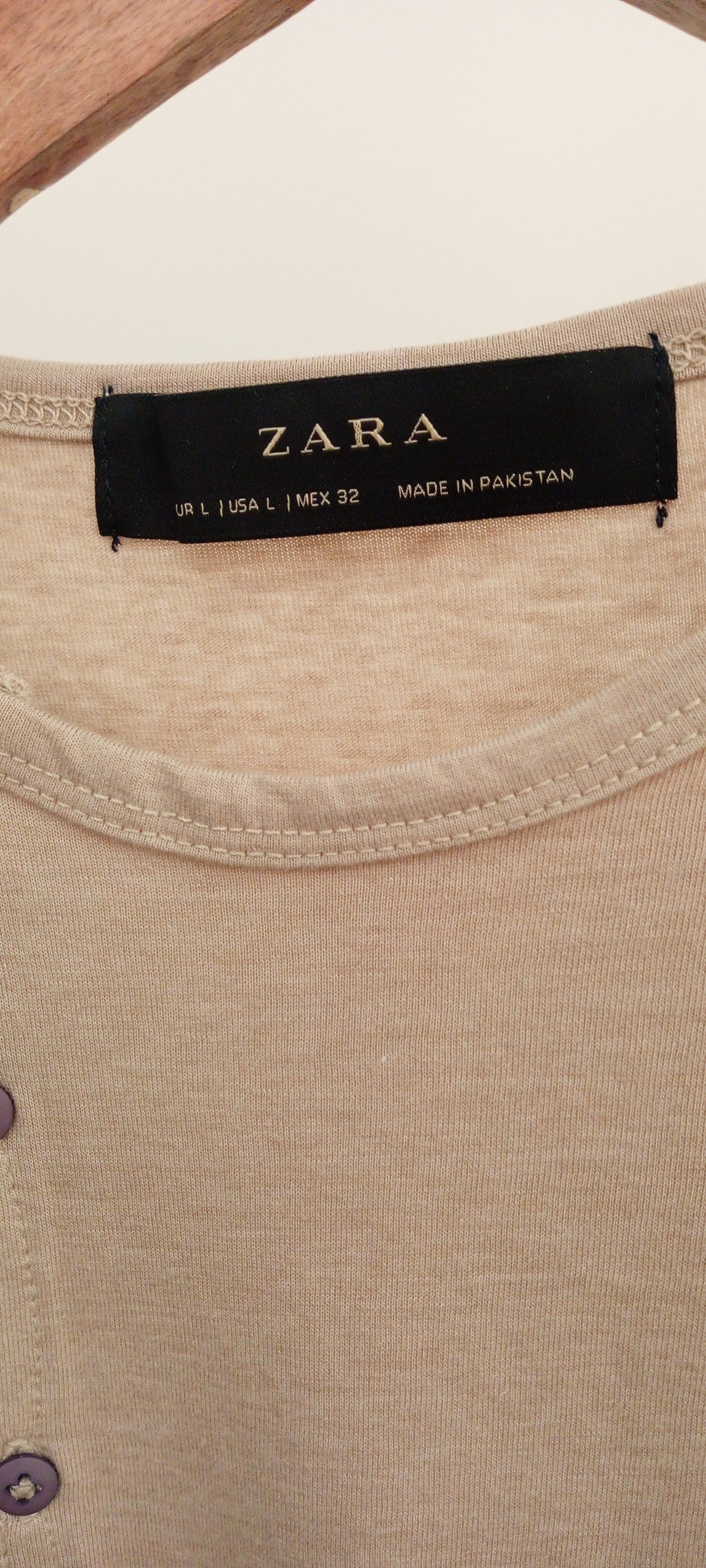 ZR Cotton Henly T Shirt- Ivory