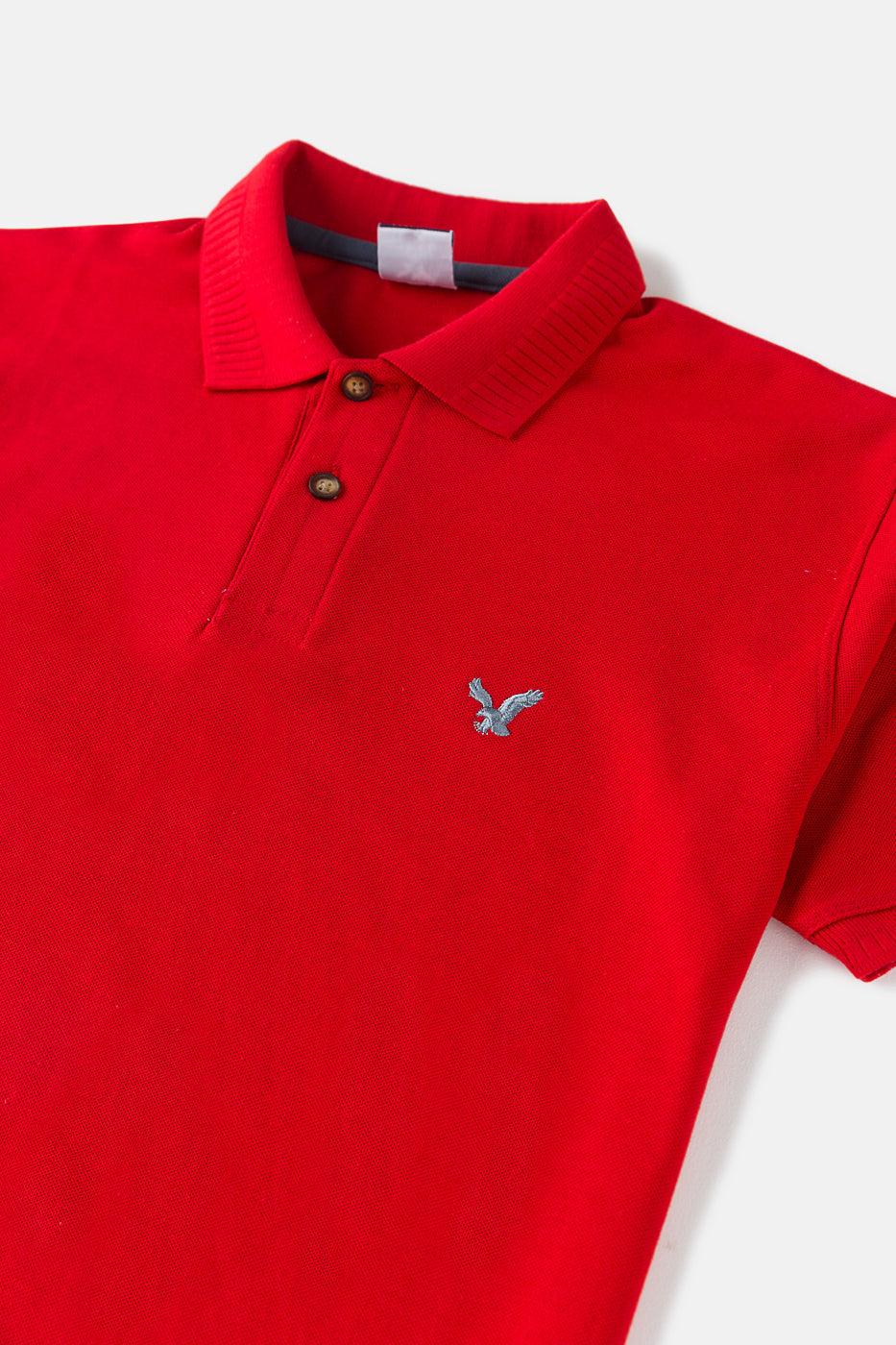 AE Imported Pique Polo shirt – Crimson