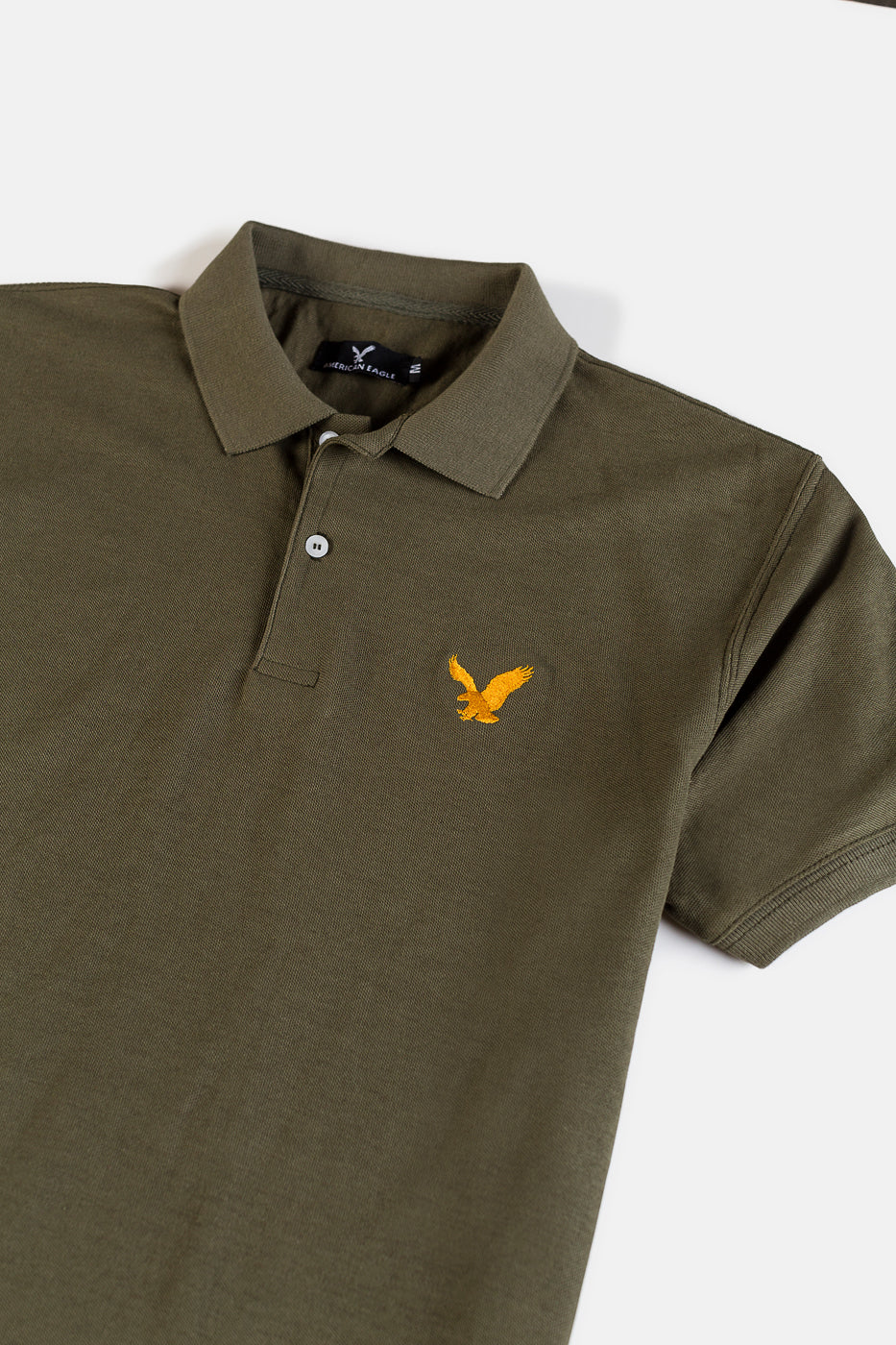 American Eagle Pique Polo shirt – Olive