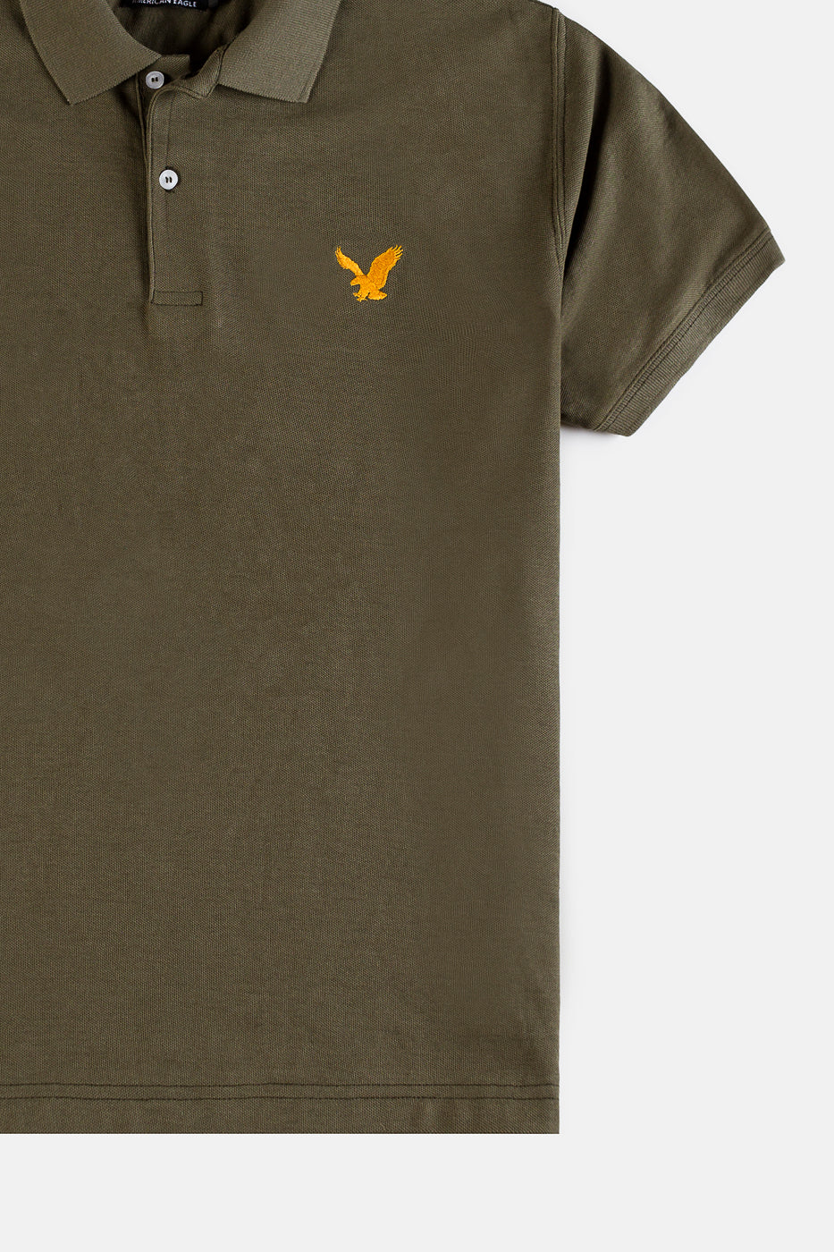American Eagle Pique Polo shirt – Olive