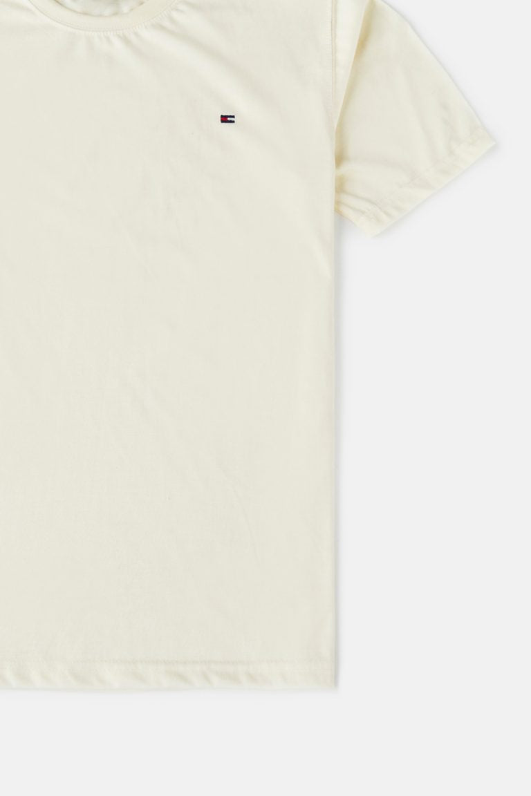 Tommy Premium Cotton T Shirt – Off White