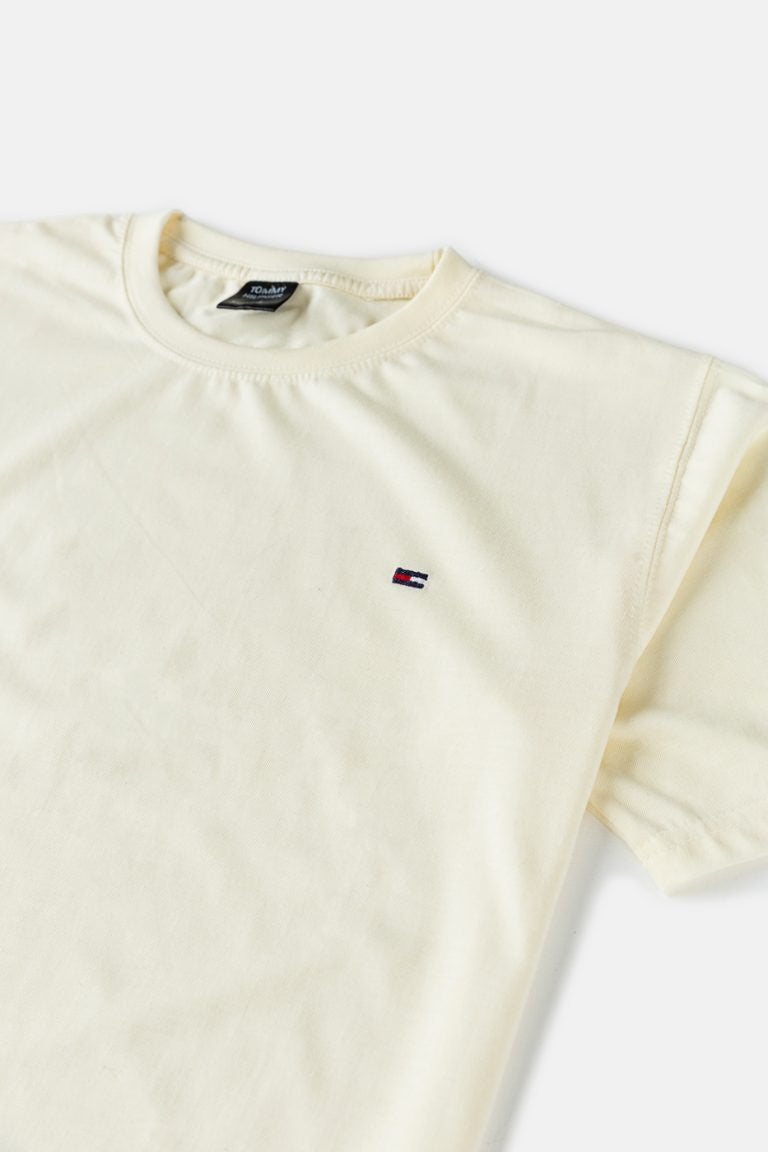 Tommy Premium Cotton T Shirt – Off White