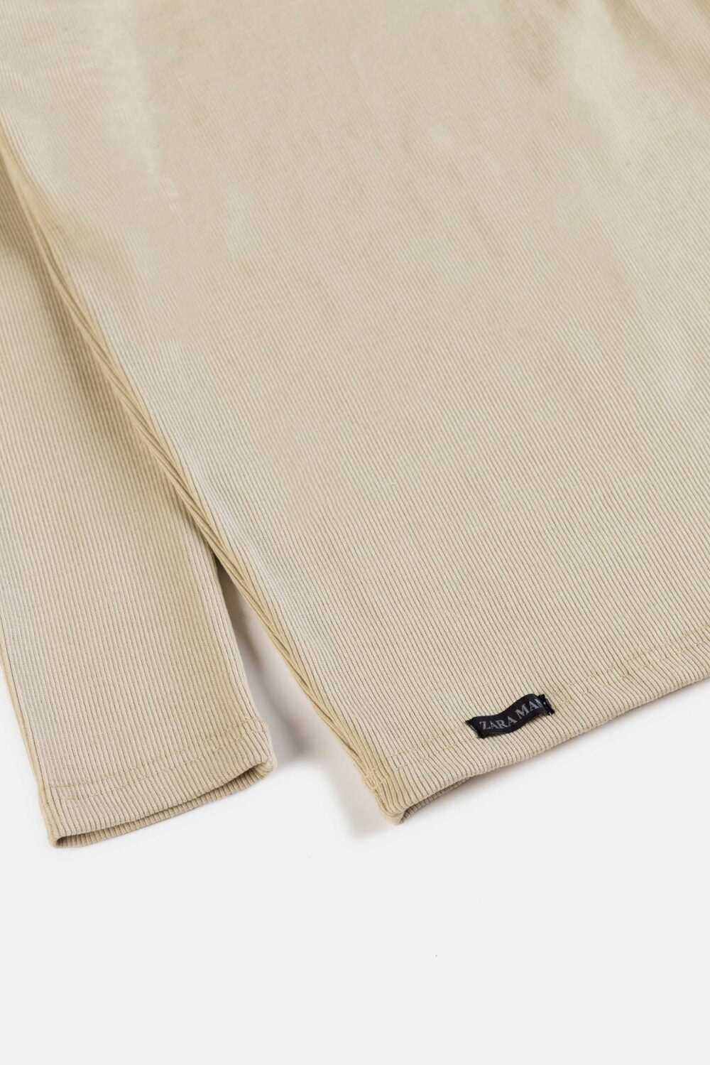 ZR Rib Cotton Turtle Neck Sweat – Ivory
