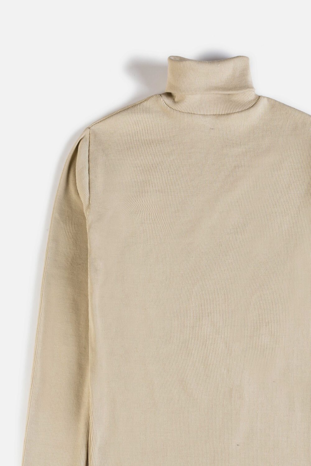 ZR Rib Cotton Turtle Neck Sweat – Ivory