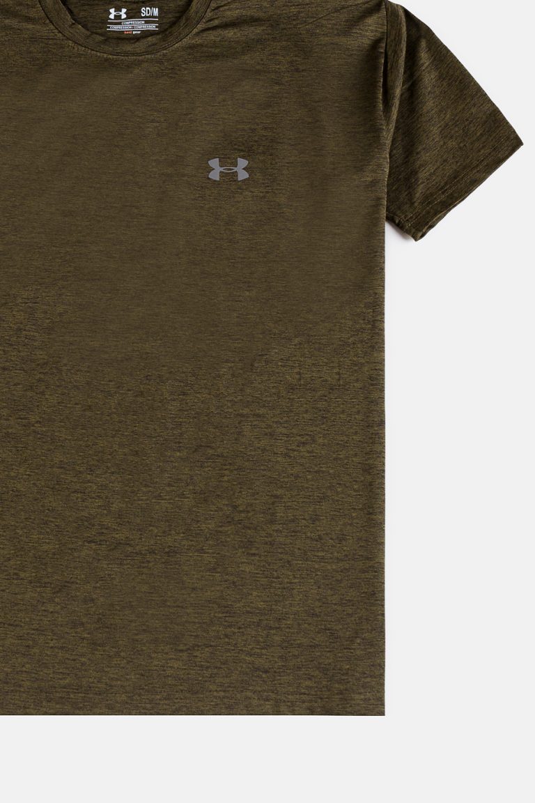 UA Space Dye Dri fit T Shirt – Dark Green