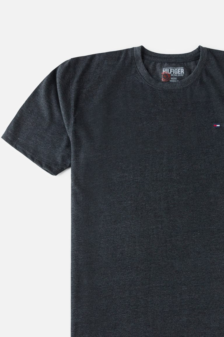 Tommy Premium Cotton T Shirt – Charcoal