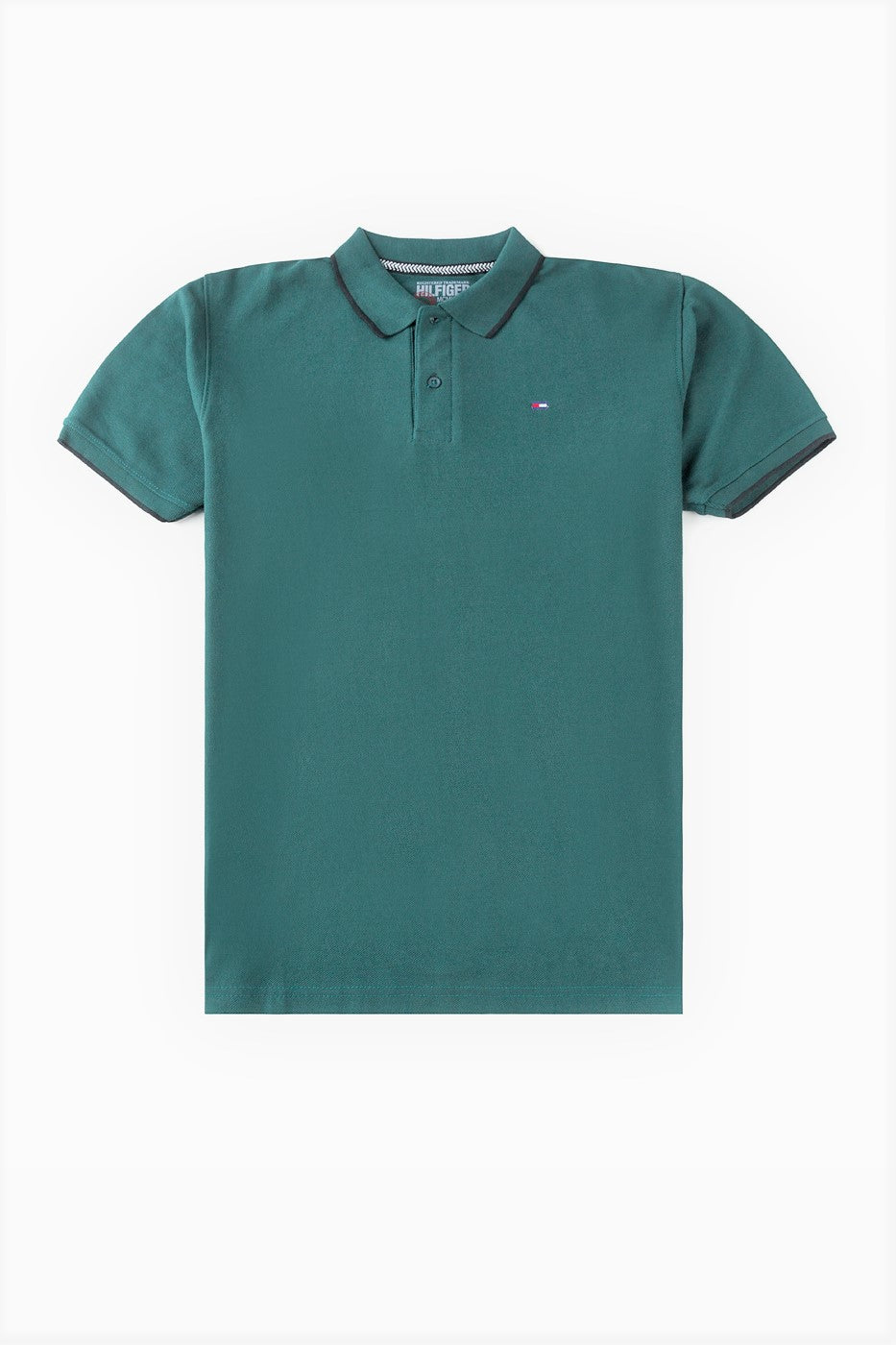TM Tipped Cotton Polo Shirt – Jade