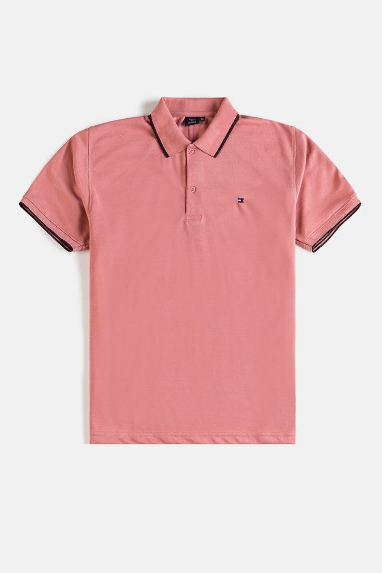 Tommy Tipped Cotton Polo shirt – Lavender