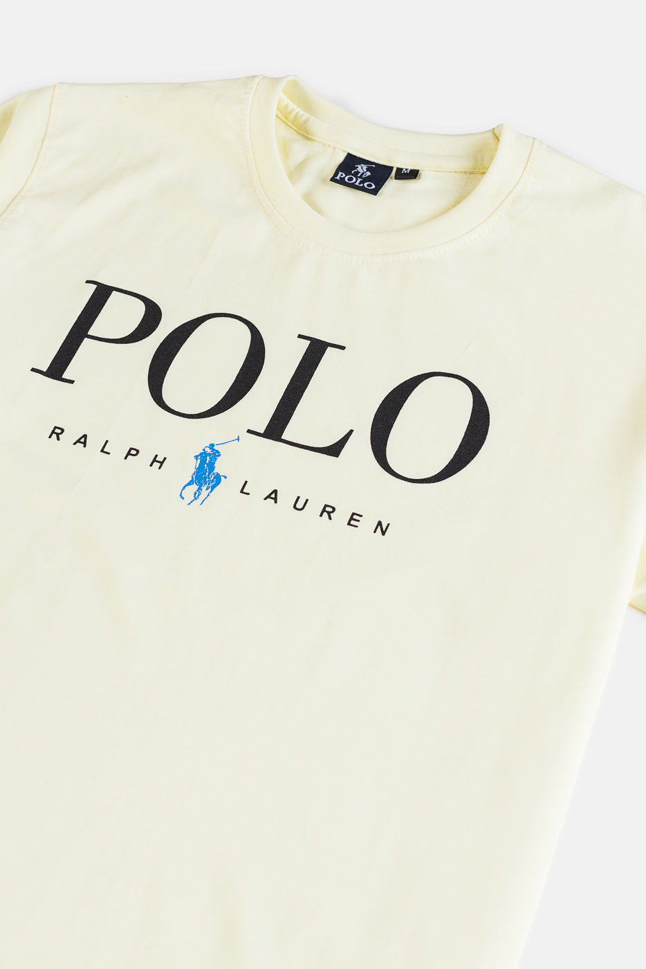 RL Premium Cotton Print T Shirt – Ivory