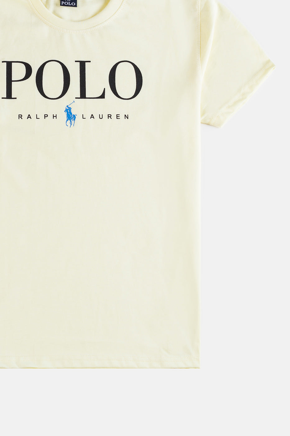 RL Premium Cotton Print T Shirt – Ivory
