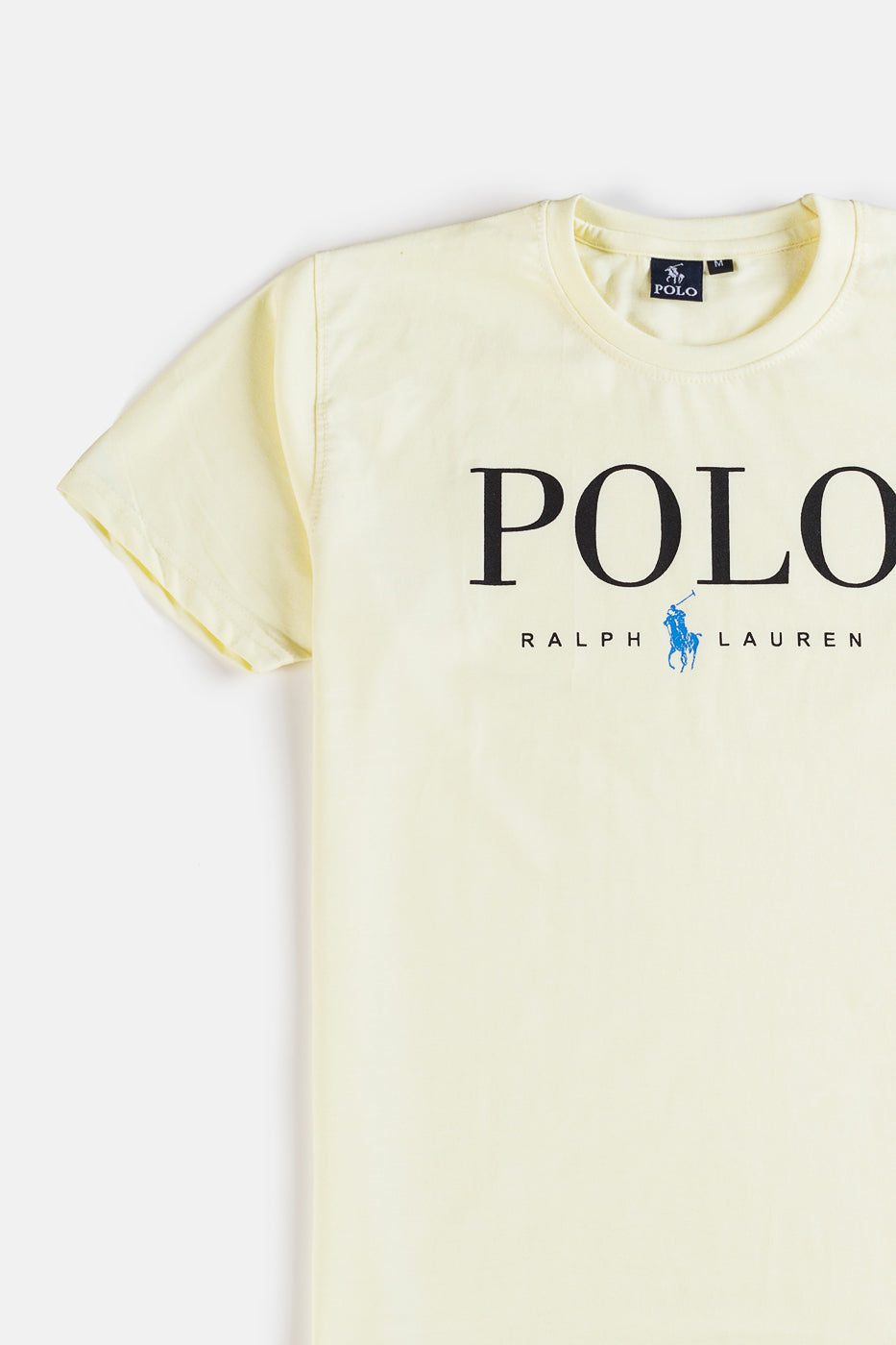 RL Premium Cotton Print T Shirt – Ivory