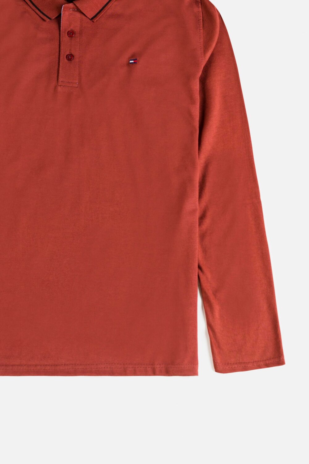 Tommy Cotton Full Polo Shirt – Fire