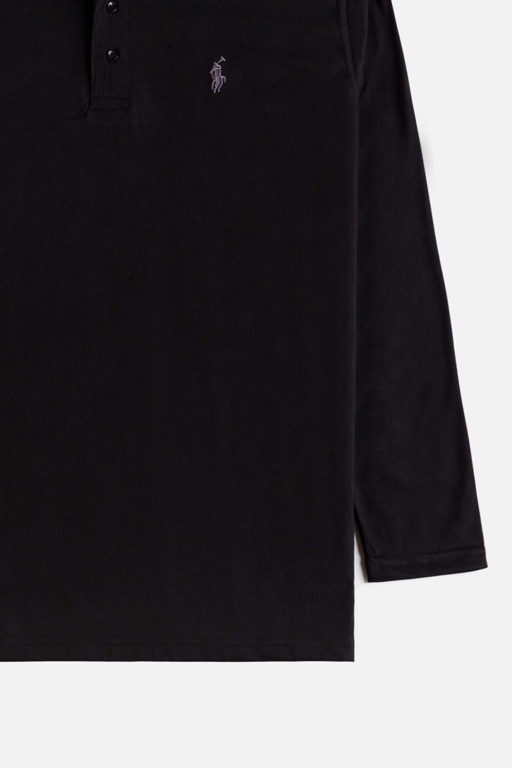 RL Premium Cotton Full Polo – Black