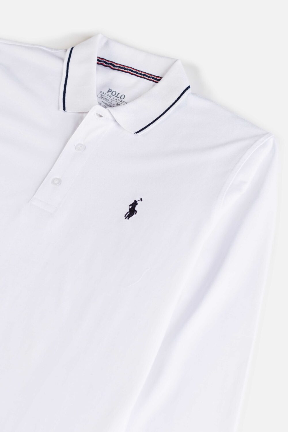 RL Premium Cotton Full Polo – White