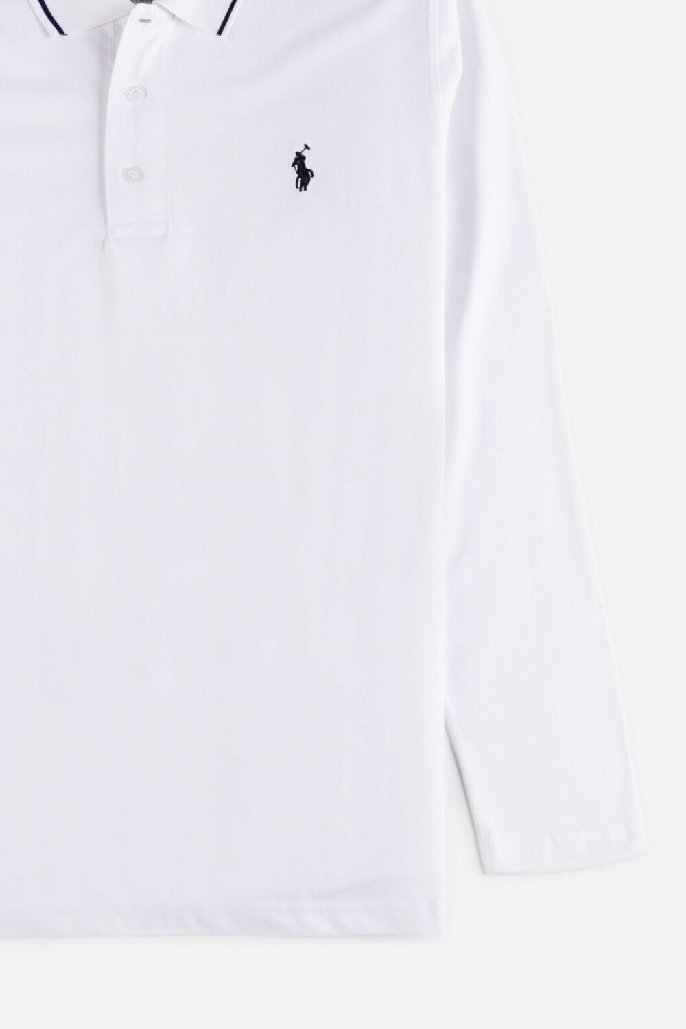 RL Premium Cotton Full Polo – White