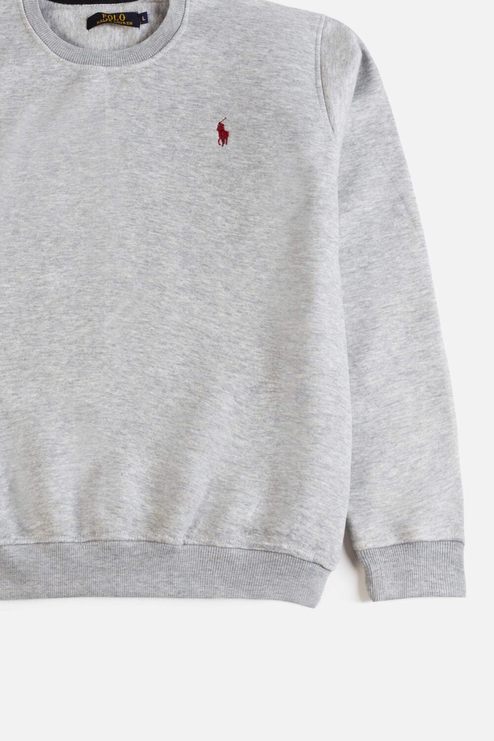 RL Premium Cotton Fleece Sweatshirt – Fog Gray
