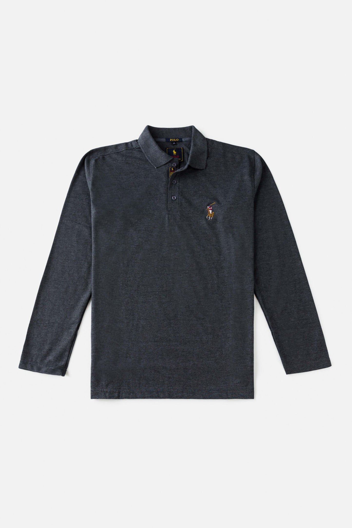 RL Premium Multi Pony Full Polo – Charcoal