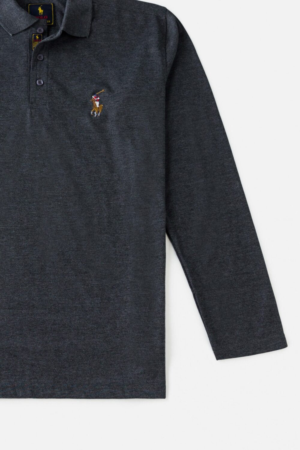 RL Premium Multi Pony Full Polo – Charcoal