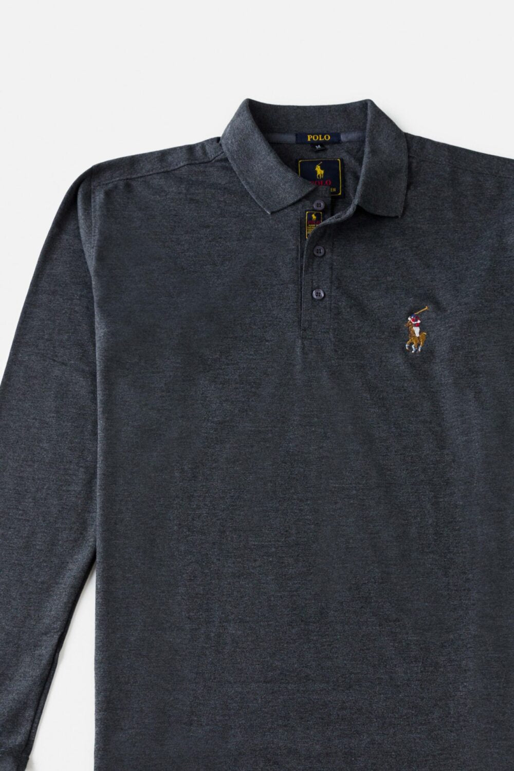 RL Premium Multi Pony Full Polo – Charcoal