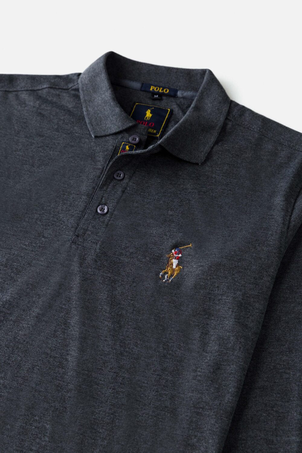 RL Premium Multi Pony Full Polo – Charcoal