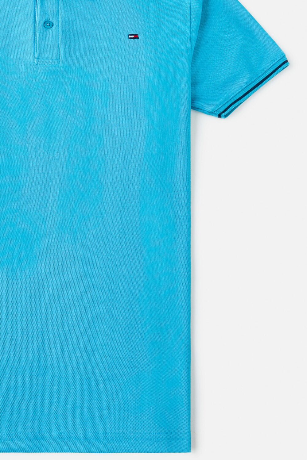 Tommy Tipped Pique Polo shirt -Sky Blue