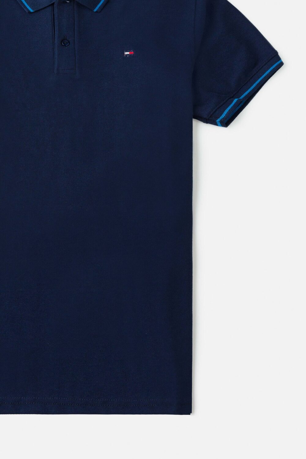 Tommy Tipped Pique Polo shirt – Navy Blue