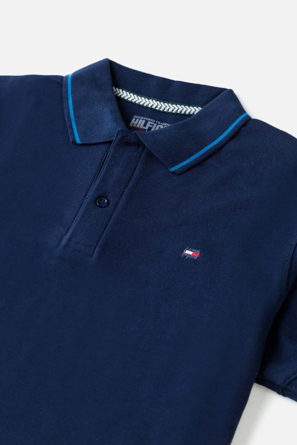 Tommy Tipped Pique Polo shirt – Navy Blue