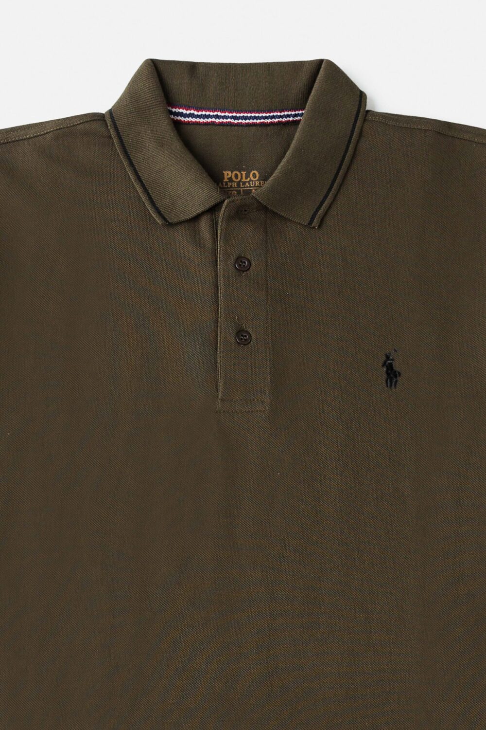 RL Premium Tipping Polo Shirt – Army Green