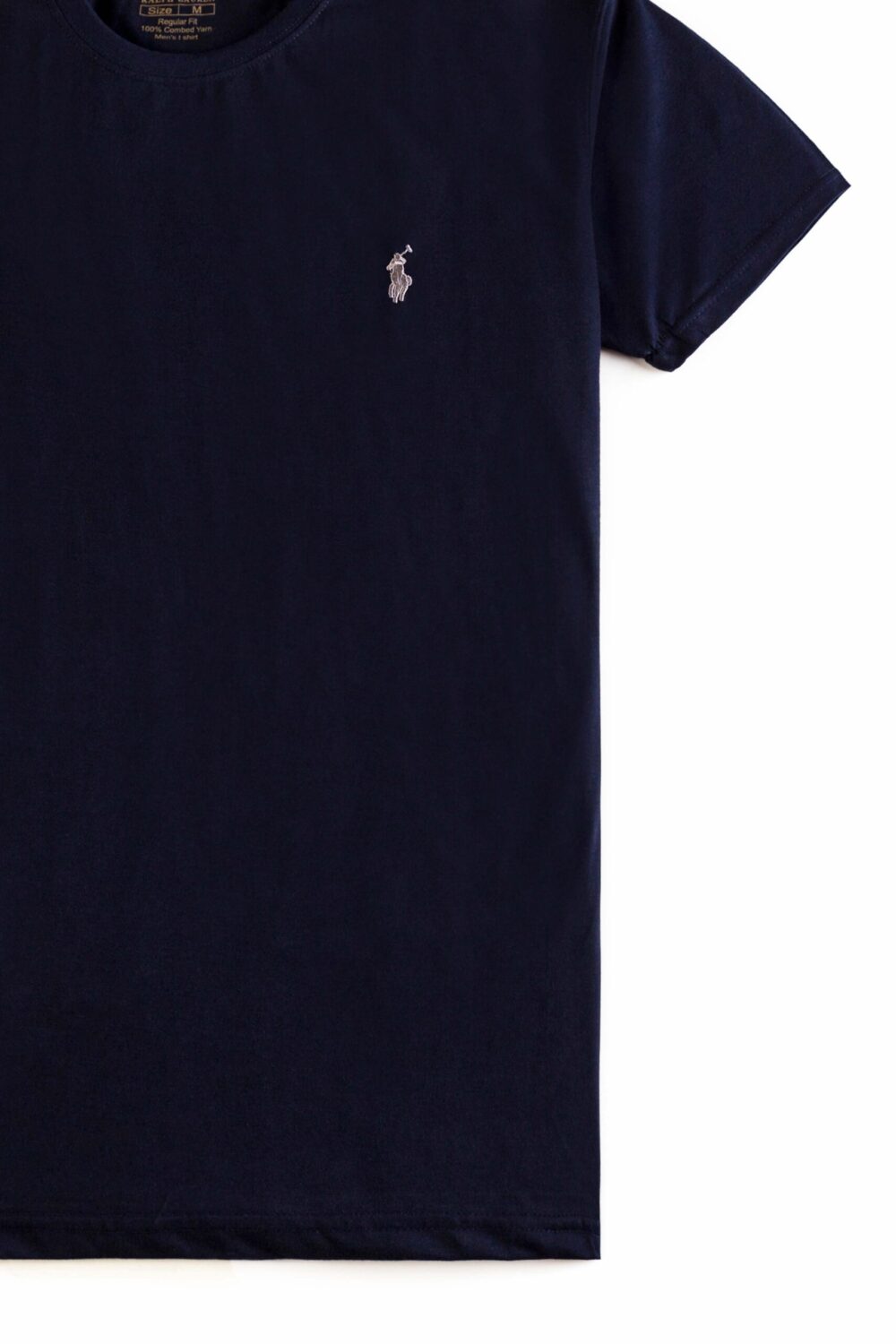 RL Premium Cotton T Shirt – Navy Blue