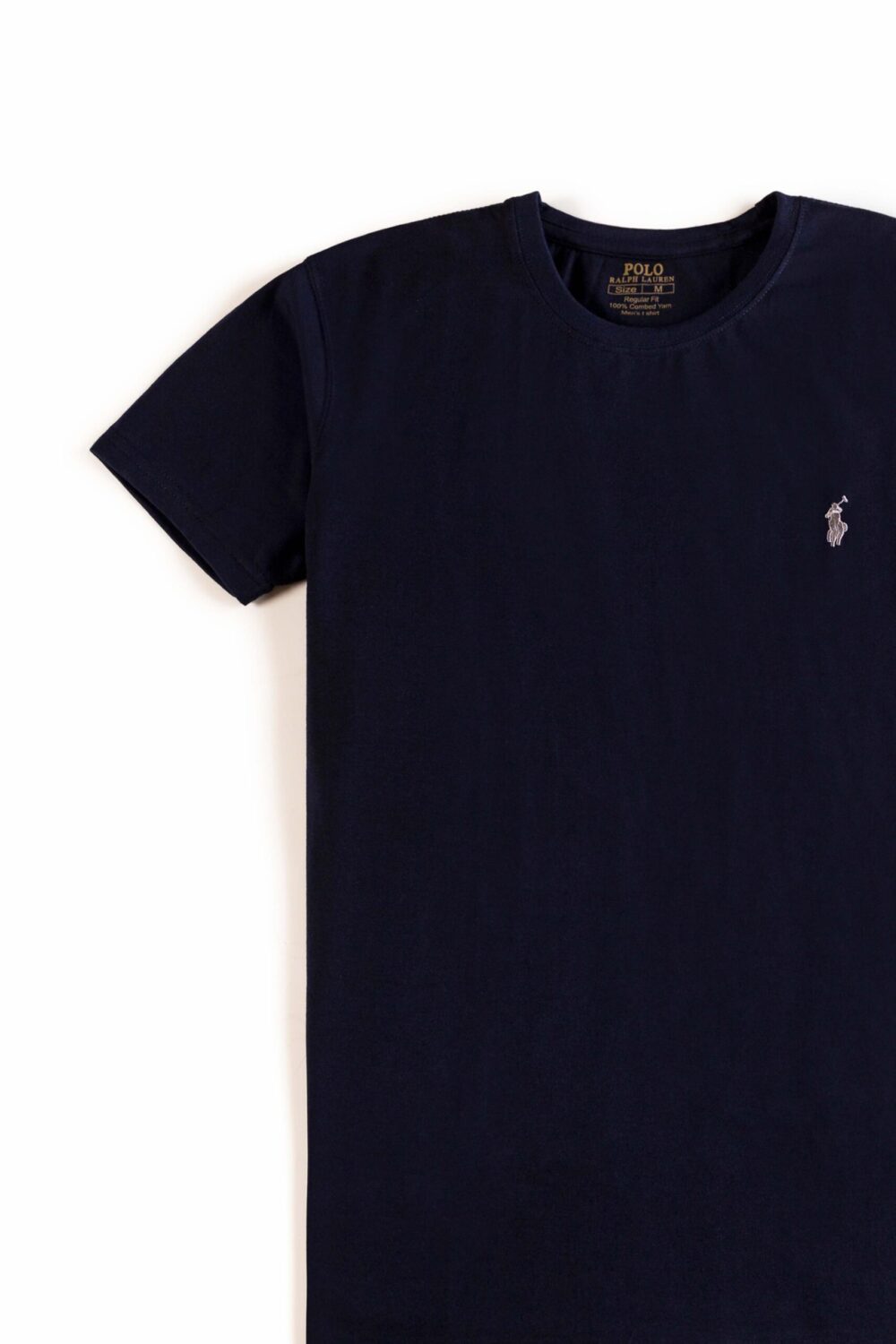 RL Premium Cotton T Shirt – Navy Blue