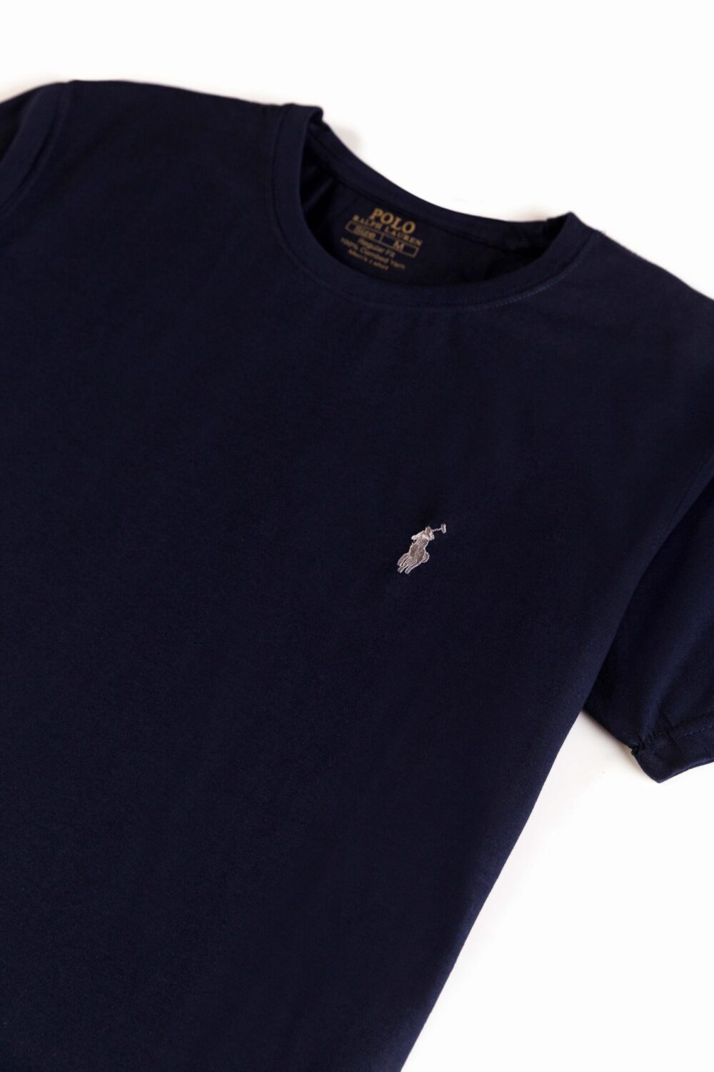 RL Premium Cotton T Shirt – Navy Blue