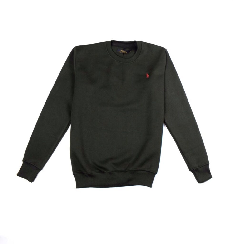 RL Premium Cotton Fleece Sweatshirt – Army Green