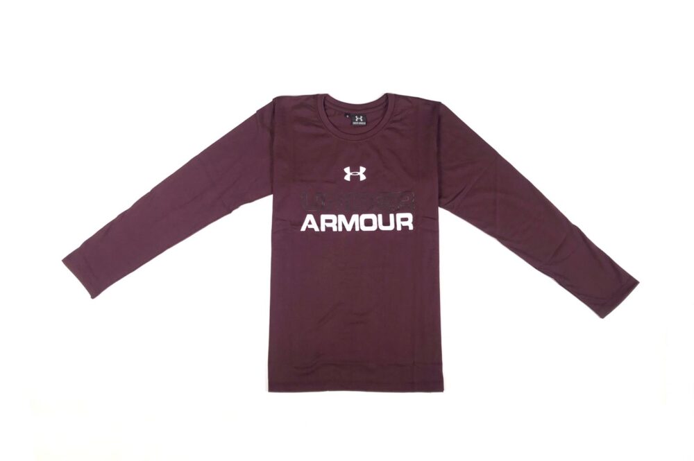 UA Basic Printed Full Tee Shirt – Wine