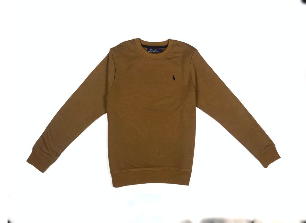 RL Premium Cotton Terry Sweatshirt – Mustard
