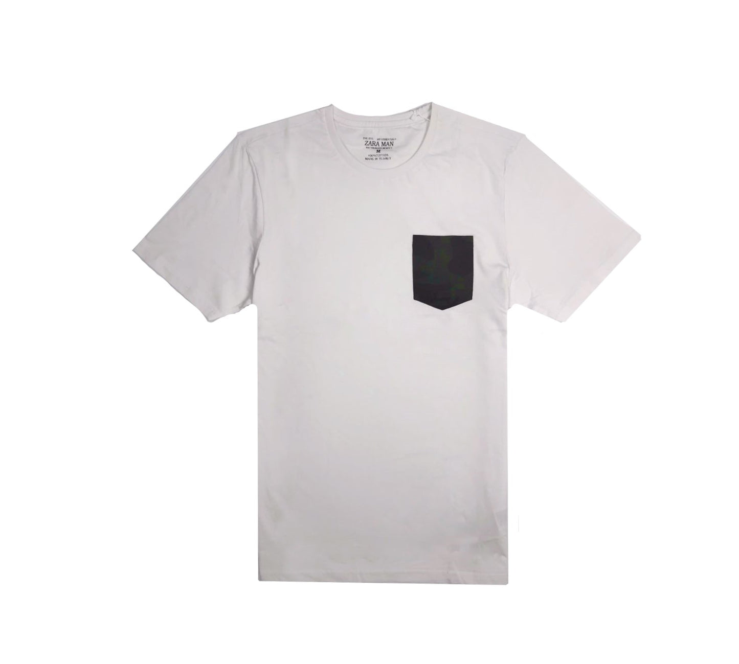 ZR Cotton Premium One Pocket T Shirt – White