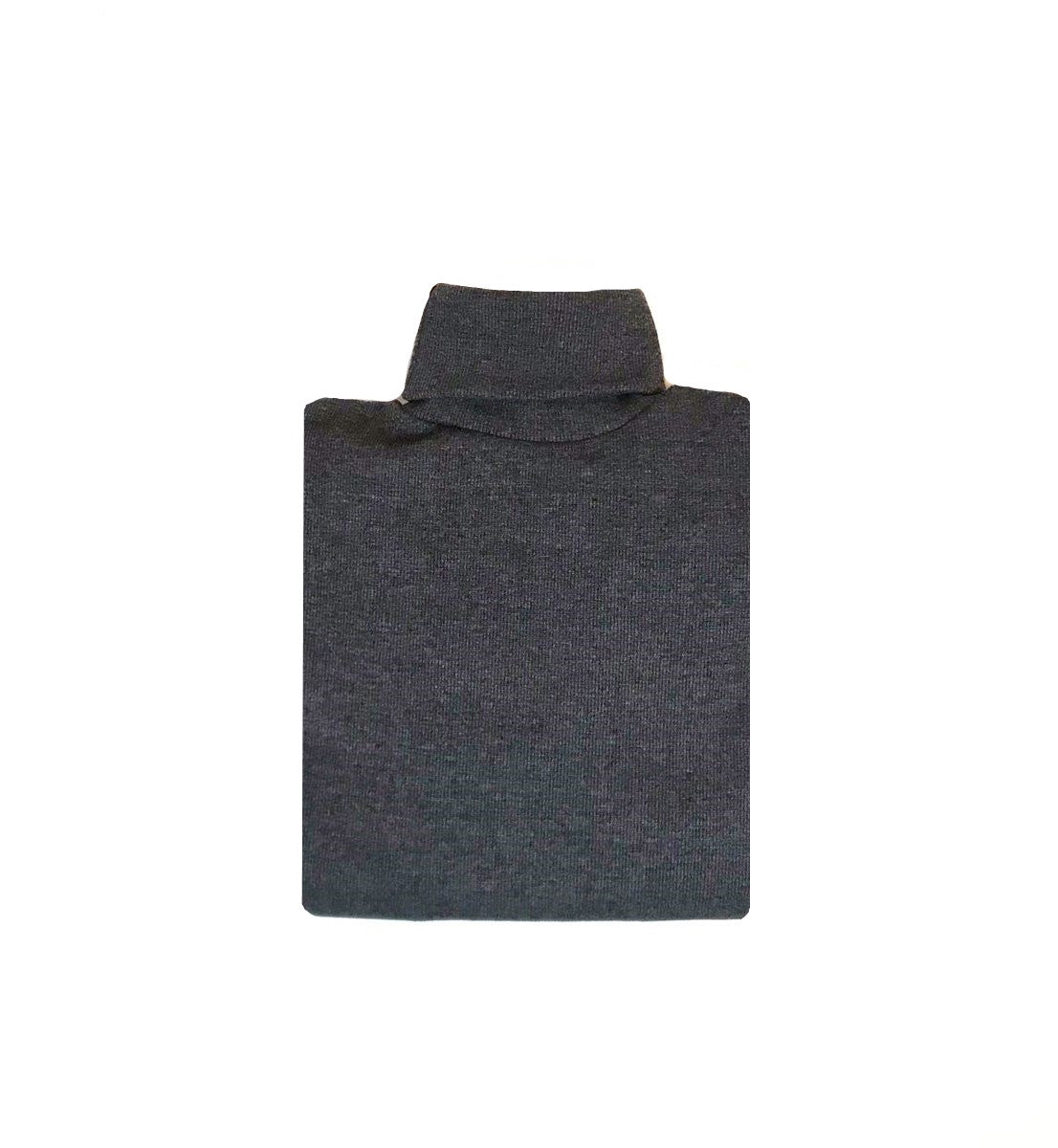 ZR Rib Cotton Turtle Neck Sweat – Charcoal