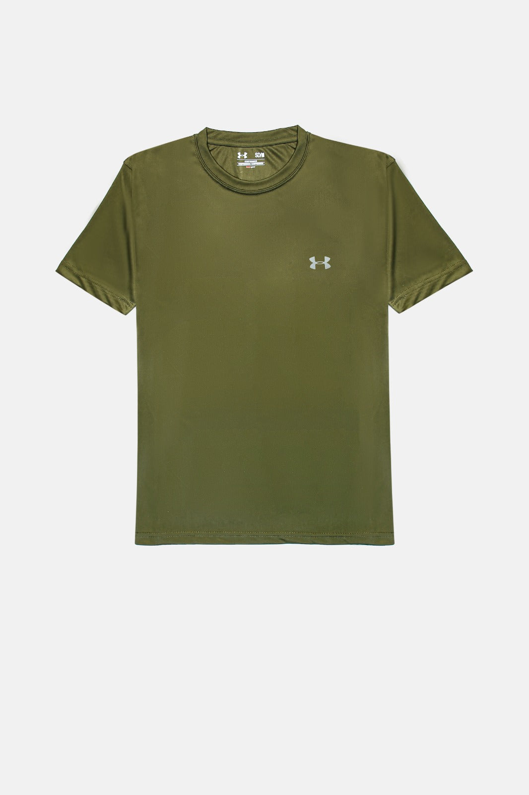 UA Imported Dri FIT Plain T Shirt Army Green Smart Living