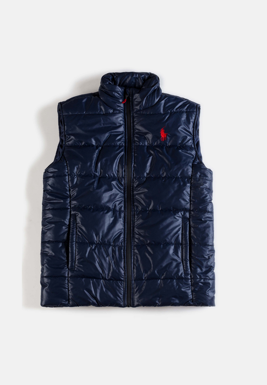 RL Premium Sleeveless Puffer Jacket – Navy Blue