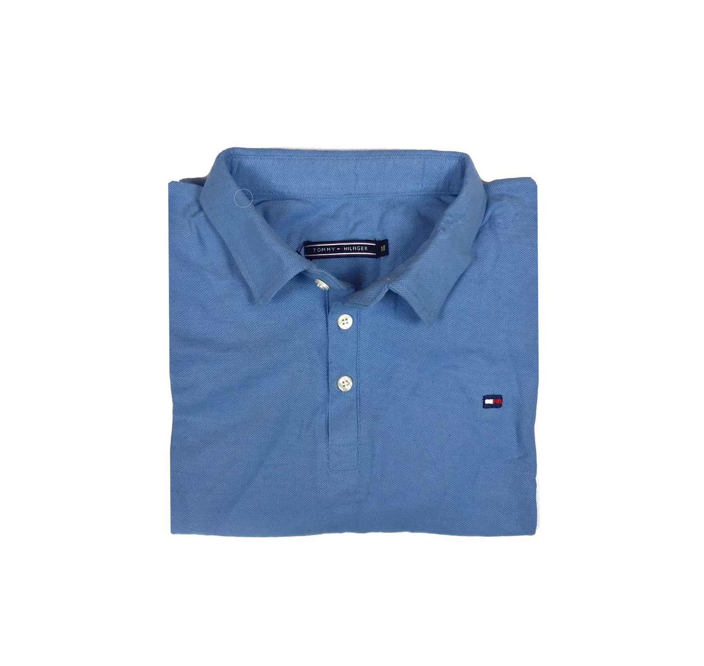 Tommy Self Collar Pique Polo shirt – Sky Blue