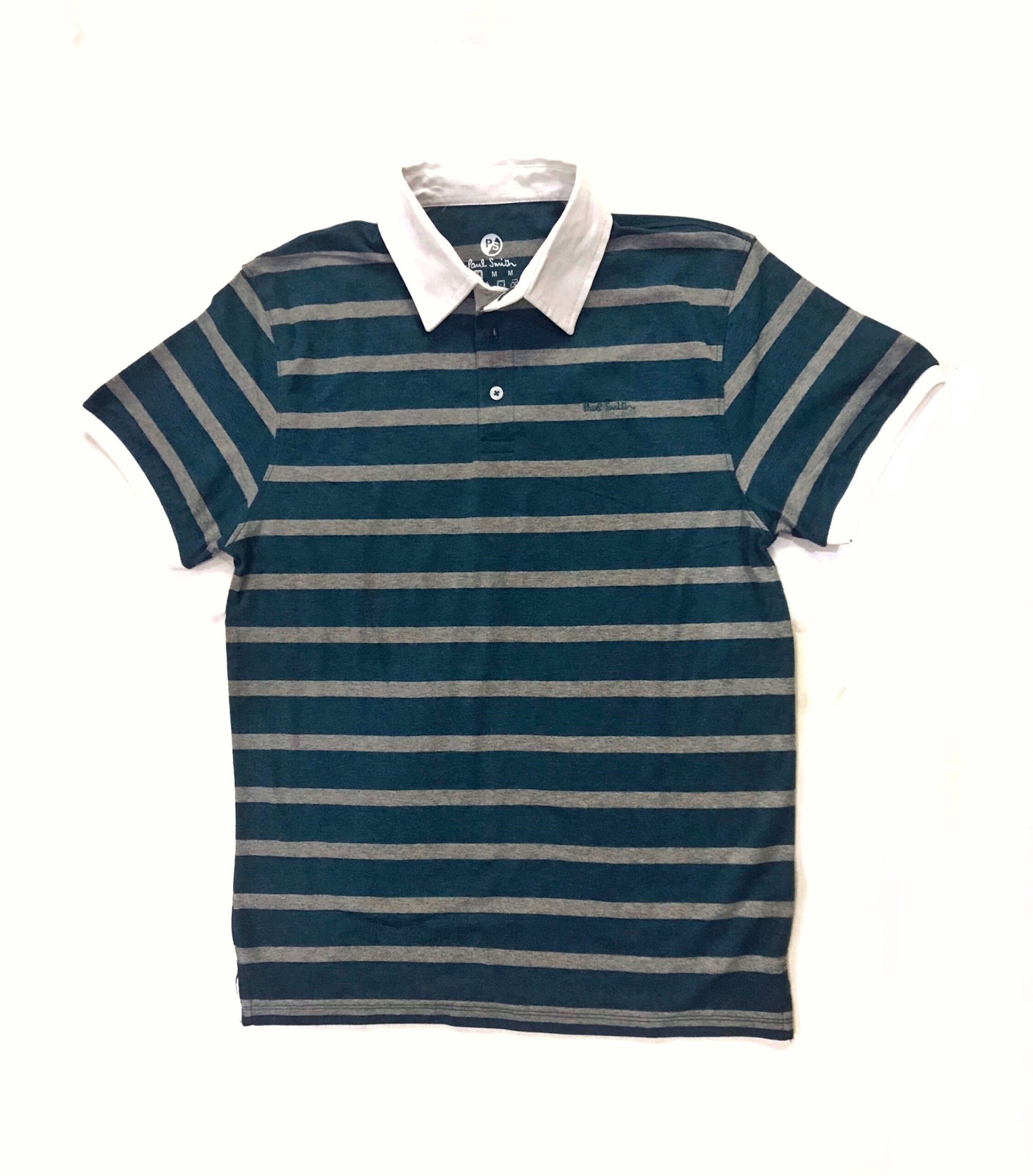 Paul Smith Cotton Rugby Polo Shirt – Pine Stripes