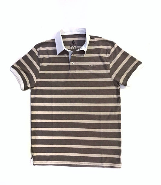 Paul Smith Cotton Rugby Polo Shirt – Beige Stripes