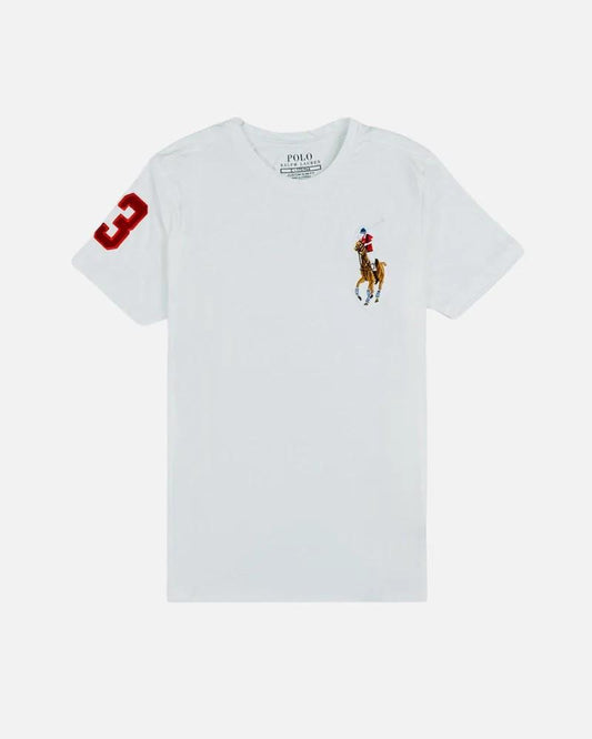 RL Imported Premium Big Pony Lycra T Shirt - White