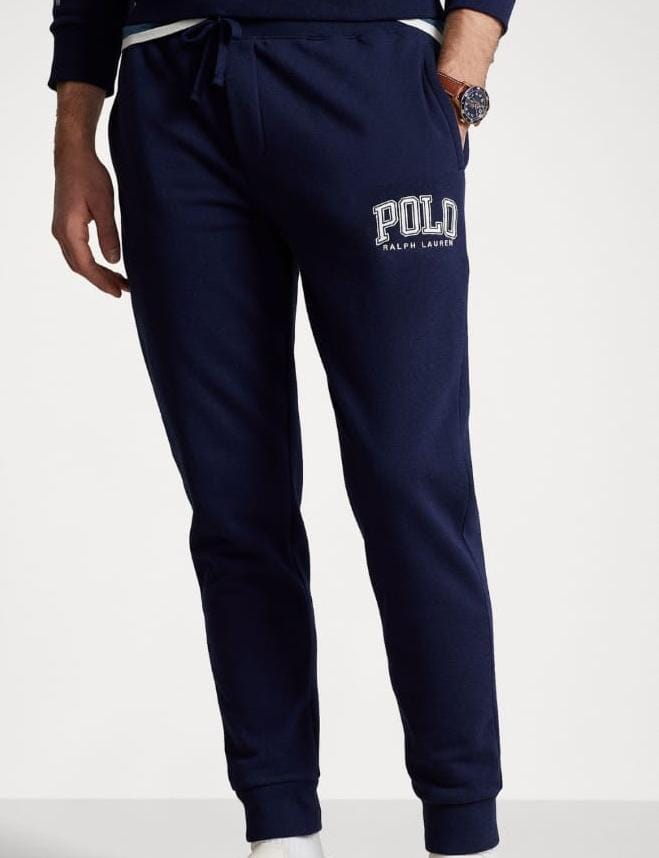 RL Imported Terry Polo Embroidery Jogger Pants – Navy Blue