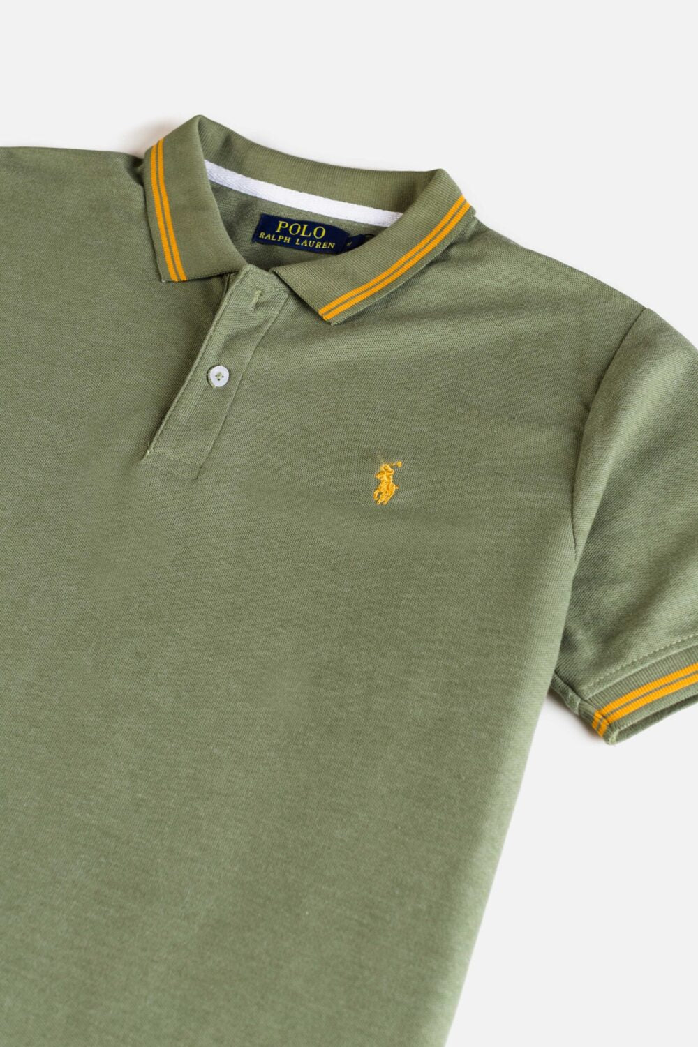 RL Premium Tipping Polo Shirt – Olive Green